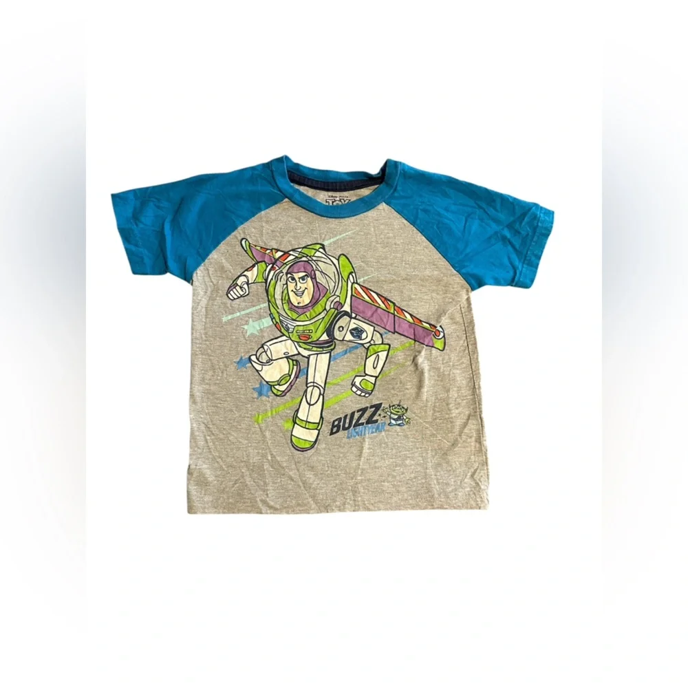 Disney Buzz Lightyear Blue and Gray Kids Tee